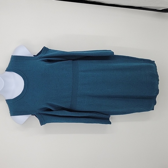 Torrid Dress Knit Blue Long Sleeved Cut Out Knee Length Womens Size 2X NWT - Picture 5 of 13